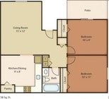 2BR/1BA