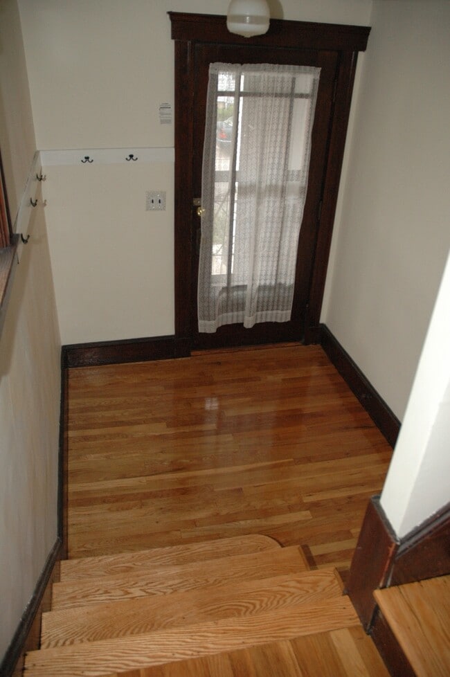 Entrance foyer with coat hangers