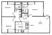 3BR/2BA