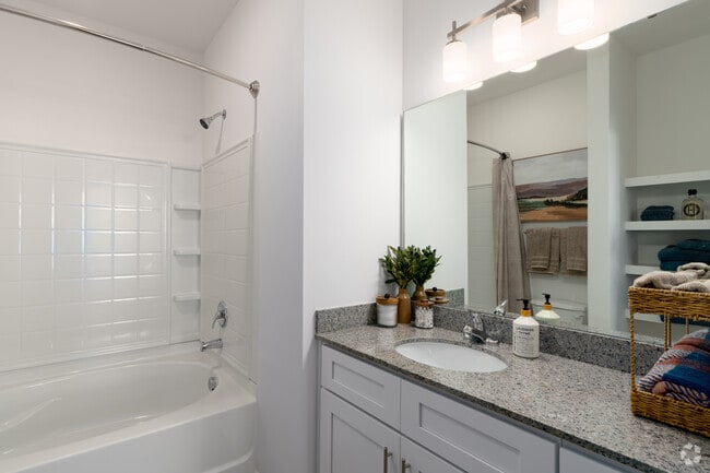 2BR, 2BA - 1,168SF - Primary Bathroom - Exchange at Indian Trail