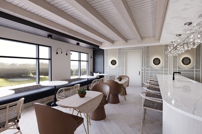 Enjoy light bites and good company as you take in the view from The Club&#39;s kitchen space - The Residence Peninsula Apartments