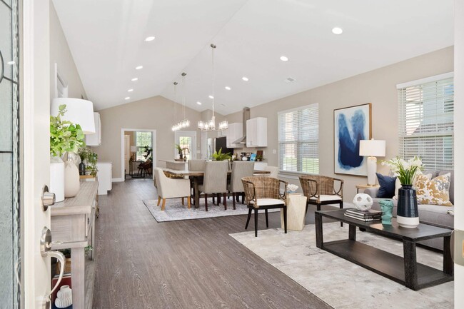 Living Room and Dinning Room - The Estates at The Waterways Homes