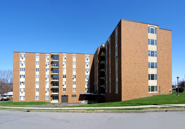 View from the south - Lee Park Towers Apartments