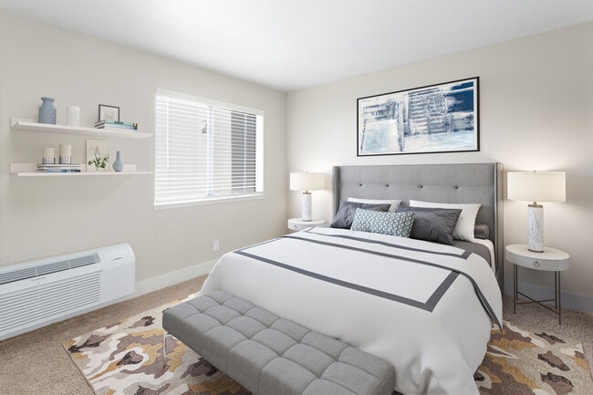 Retreat to a bedroom built for relaxation.