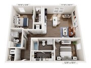 B2.1w floor plan Trella Uptown