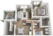 1 Bedroom Floor Plan