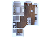 1 Bedroom/1 Bathroom-682/695