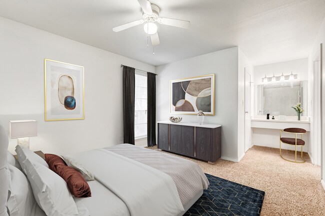 1BR, 1BA - 633SF - Bedroom