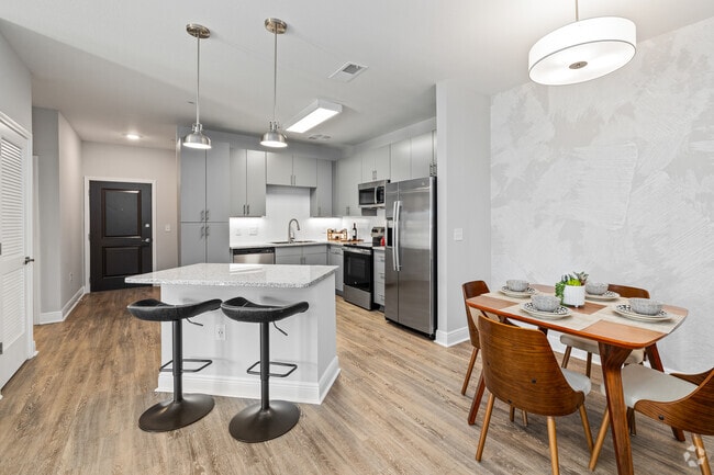 2BR, 2BA - 1,151SF - Kitchen, Dining