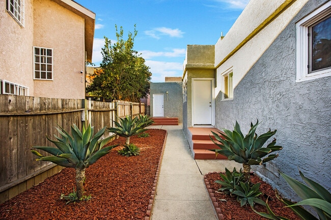 Walkway to back units - 1941 Olive Ave