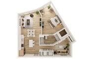 1 BR 1 Bath