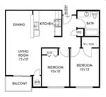2BR/1BA