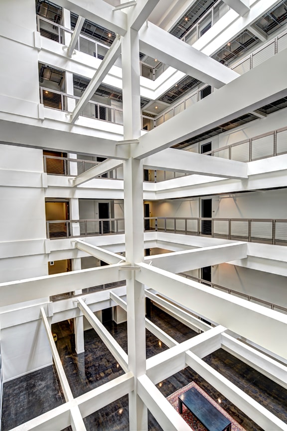Eight-Story Residential Atrium