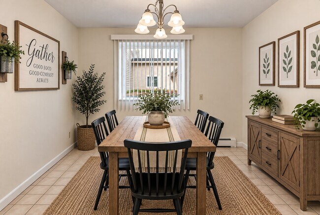 Furnished Dining Room