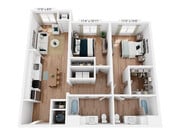 B5 | 2x2 | 1,102 sq ft