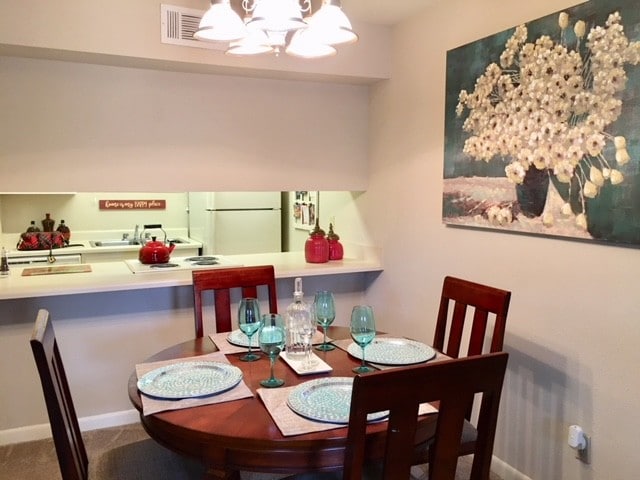 Galley Kitchen & Seperate Dining Room Area