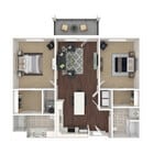 2 Bedroom 2-1(1181 sf)