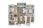 Experience modern living in this beautifully designed apartment with spacious layout.