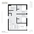2 BED 1 BATH - AF | 576 SF