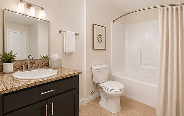Signature-Level Elevated Bathroom Finishes - Blue Heron Pointe