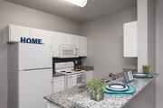 2BR, 2BA - 936SF Val Verde (Renovated) Kitchen