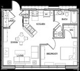 1BR/1BA