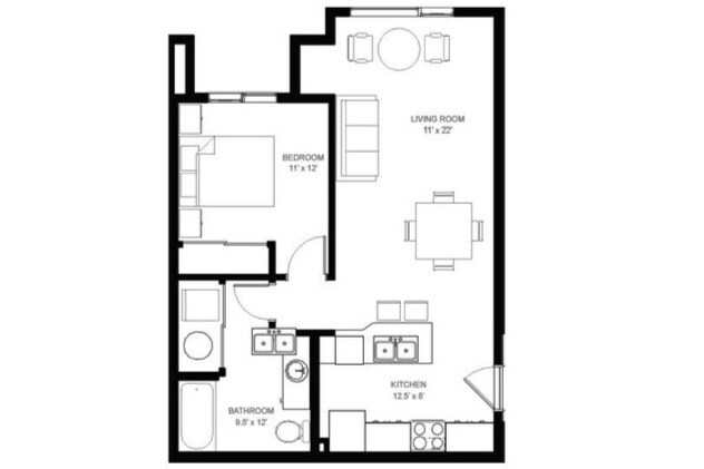 Plan B 1x1 - Residences on First