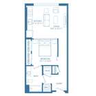 A1U | studio | 599 Sq Ft