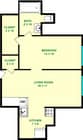 Latimer One Bedroom Floorplan