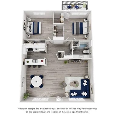 B1 - The Ashley at Bluffview Apartments