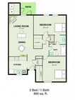 2BR/1BA