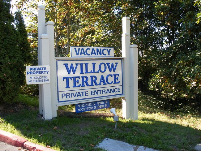 Willow Terrace Entry - Willow Terrace Apartments