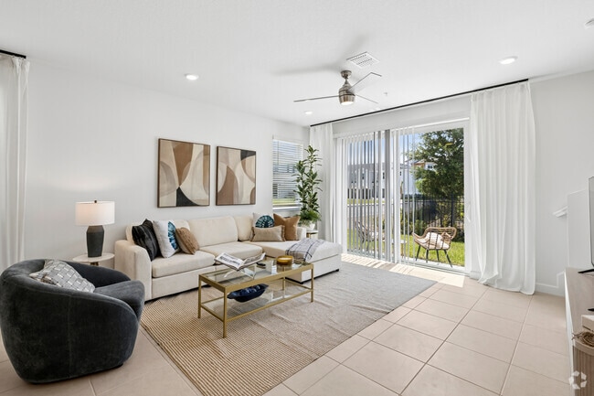 4BR, 2.5BA - 1,820SF - Living Room - NUVO Daytona