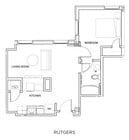 Rutgers | 1 Bedroom