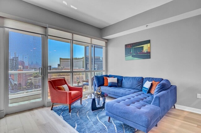 Photo - Fully Furnished 2 Bedroom 2 Bath High Rise with Strip Views Unit 1101