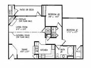 2BR/1BA