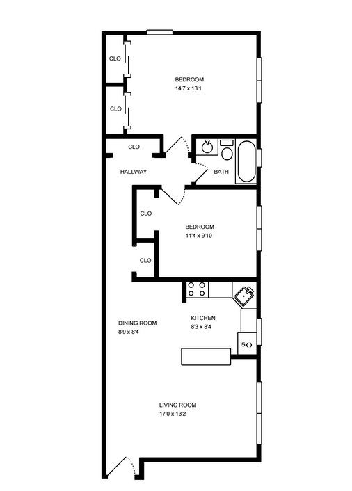 Floor Plan - 2 Bedroom