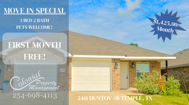 Building Photo - Cute 3 Bed Duplex in Temple! Rental