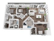 C3 floor plan Grove Central Residences