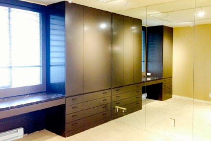 Bedroom with built-ins