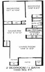 2BR/1BA