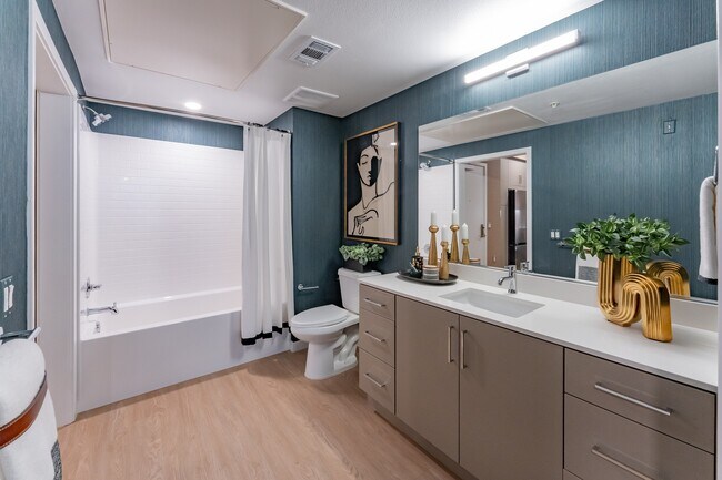 Large Bathroom with modern finishes