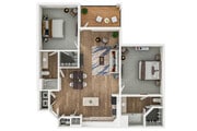 GRENADA, 2 Bed, 2 Bath, 1106 Sq. Ft.