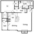 1BR/1BA