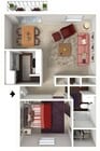 Village Green - 1B1B - Cherry 732-771 SF - 3D Furn.jpg