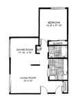 One Bedroom without Patio/Balcony