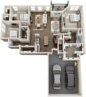3 habitaciones | 2 baños | 1586 pies cuadrados | Garaje adjunto