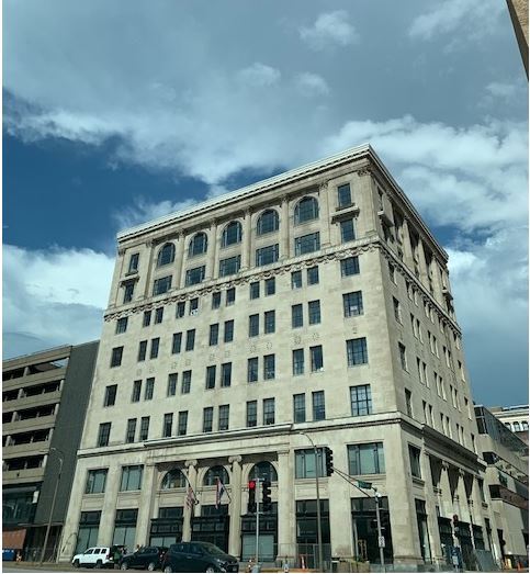 The old (now new again) Post Dispatch Building made modern luxury inside.