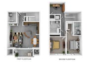 Sandstone Townhome 2x2.5 1420 Sq Ft