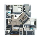 Mimosa: 2 Bed X 2 Bath 1288sqft